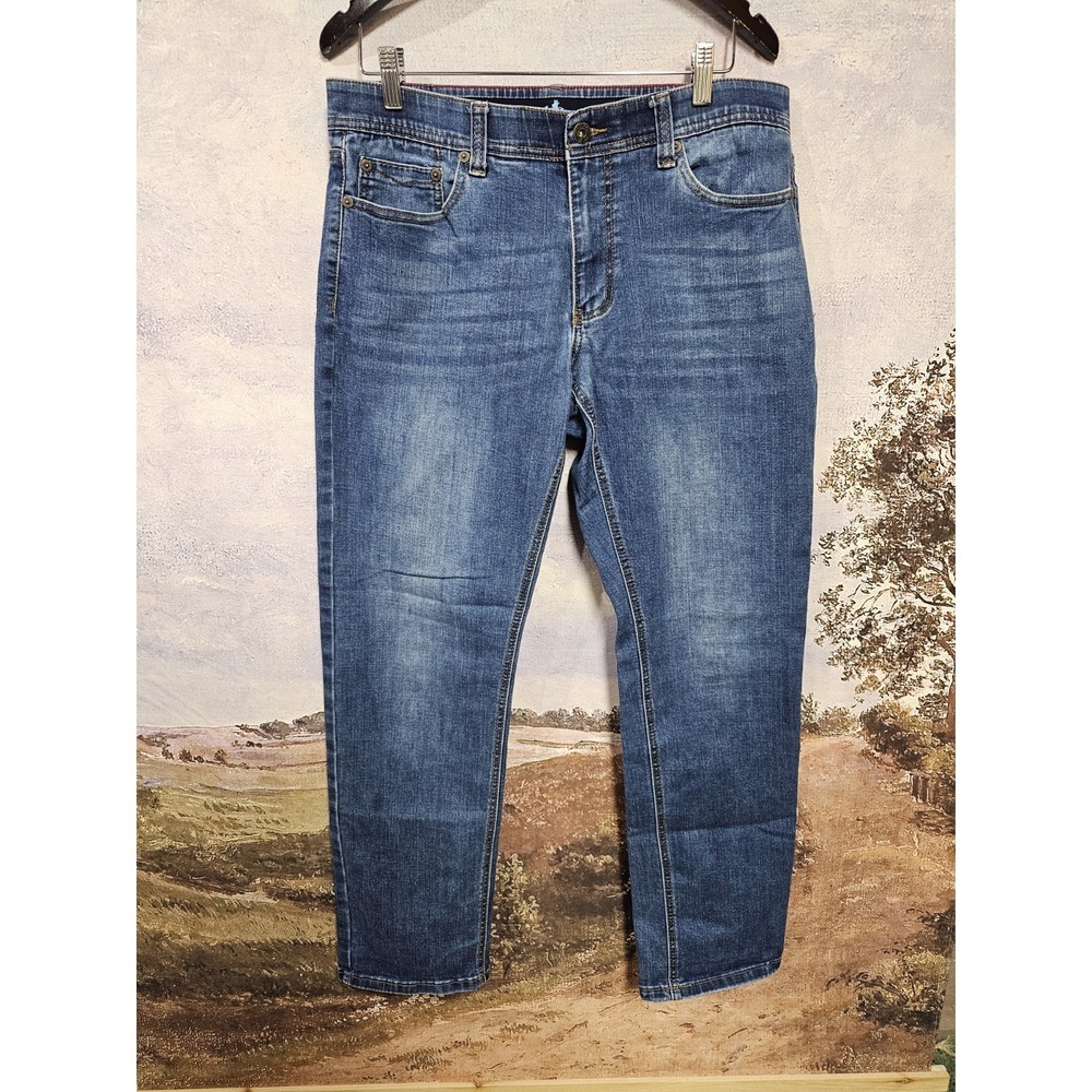 Nat‎ Nast Maverick Fit Jeans Mens 34 Medium Wash Blue Denim 31" Inseam Zip Fly